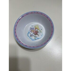 Vintage 1987 Precious Moments Snack Cereal Bowl Melamine Religious Prayer Angel